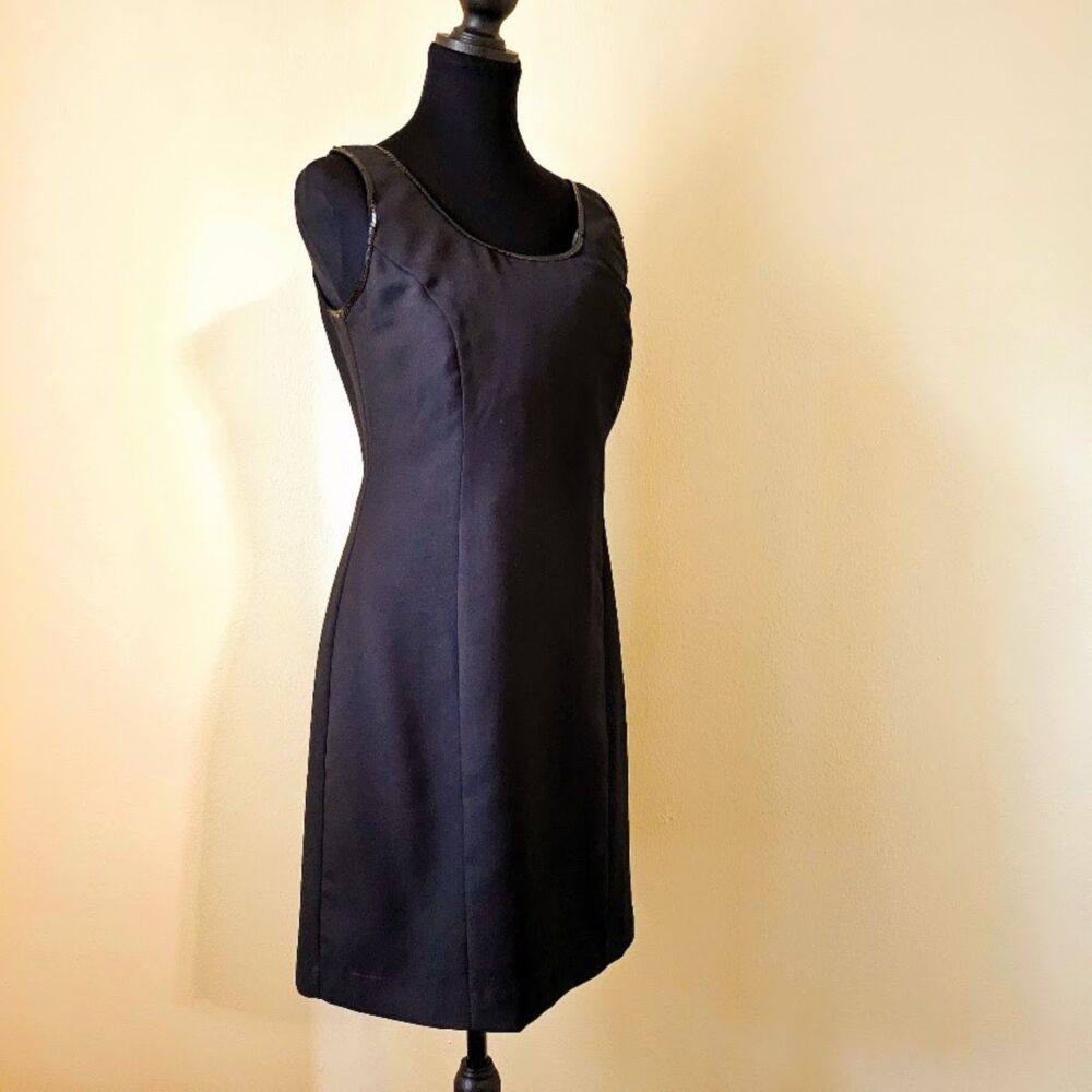 Vintage 90s Hugo Buscati Black Sequined Dress Made in USA Cocktail 1995, Size 4